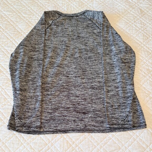 Climate Right By Cuddl Duds Black Heather Long Sleeve Base Layer Size XL - Picture 2 of 4